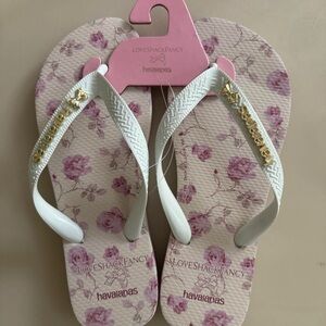 NWT LoveShackFancy x Havaianas Flip Flops